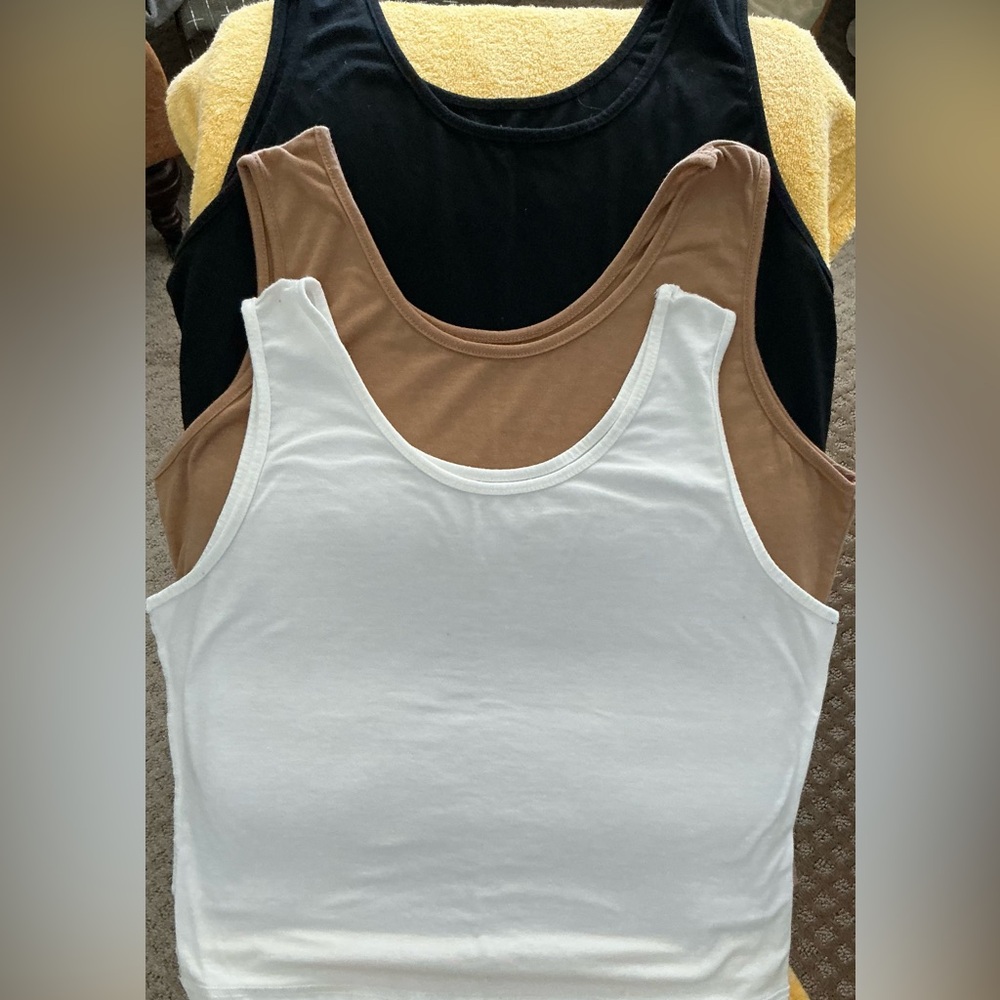 Lot of 3 new crop tank tops